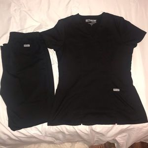 Black Greys Anatomy Scrubs